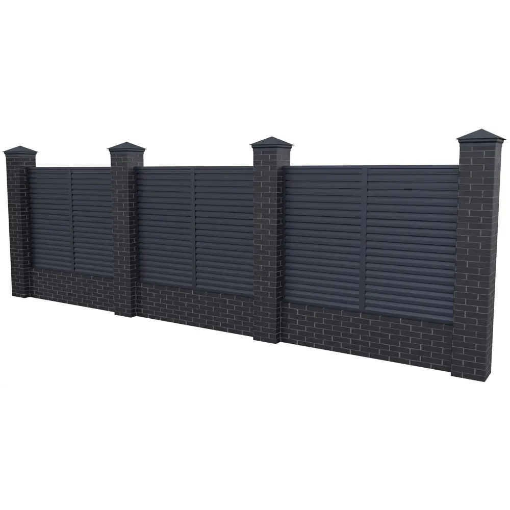 Еврожалюзи Вершина 2.5x2 м RAL 7024 графит Santreyd STLM-2203186 - Вид №7