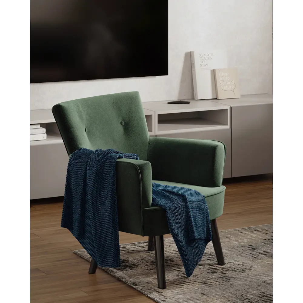 Кресло полиэстер Seasons Вилли 77x86x76 см цвет зеленый STLM-2175869 - Вид №6