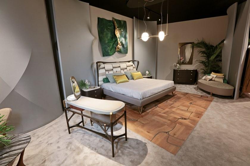 Bellotti Ezio Двуспальная кровать ясень с тафтинговым изголовьем Gea 2018-80 - Вид №1