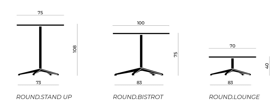 Высокий стол из стали и дерева со спицевым основанием Nahu ARCH-00000114 - Вид №2
