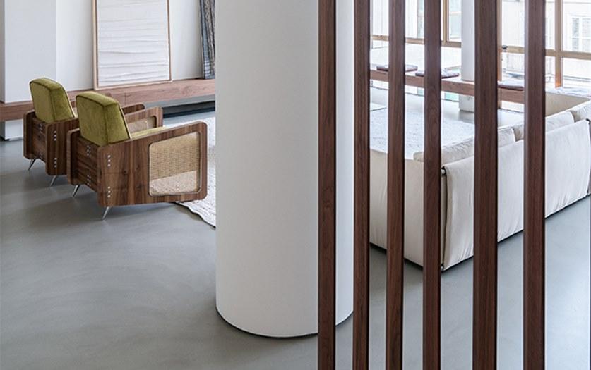 Rezina Нежная настенная / напольная плитка из смолы с эффектом меланжа sun-id-1373176 - Вид №4