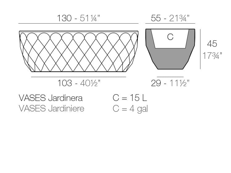 Сеялка из полиэтилена Vondom Vases ARCH-00124962 - Вид №2