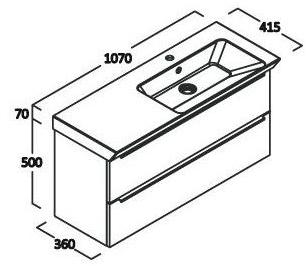BERLONI BAGNO Мебель для ванной с зеркалом Spazia sun-id-1344746 - Вид №2