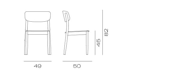 Штабелируемый стул из бука Vergés Delta ARCH-00129034 - Вид №2