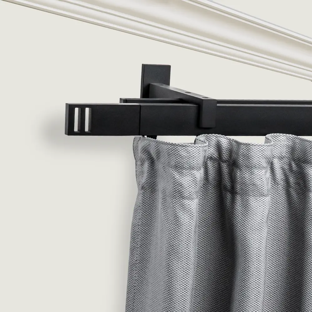 Держатель двухрядный Хайтек алюминий цвет черный 17.6 см ARTTEX STLM-2027930 - Вид №5