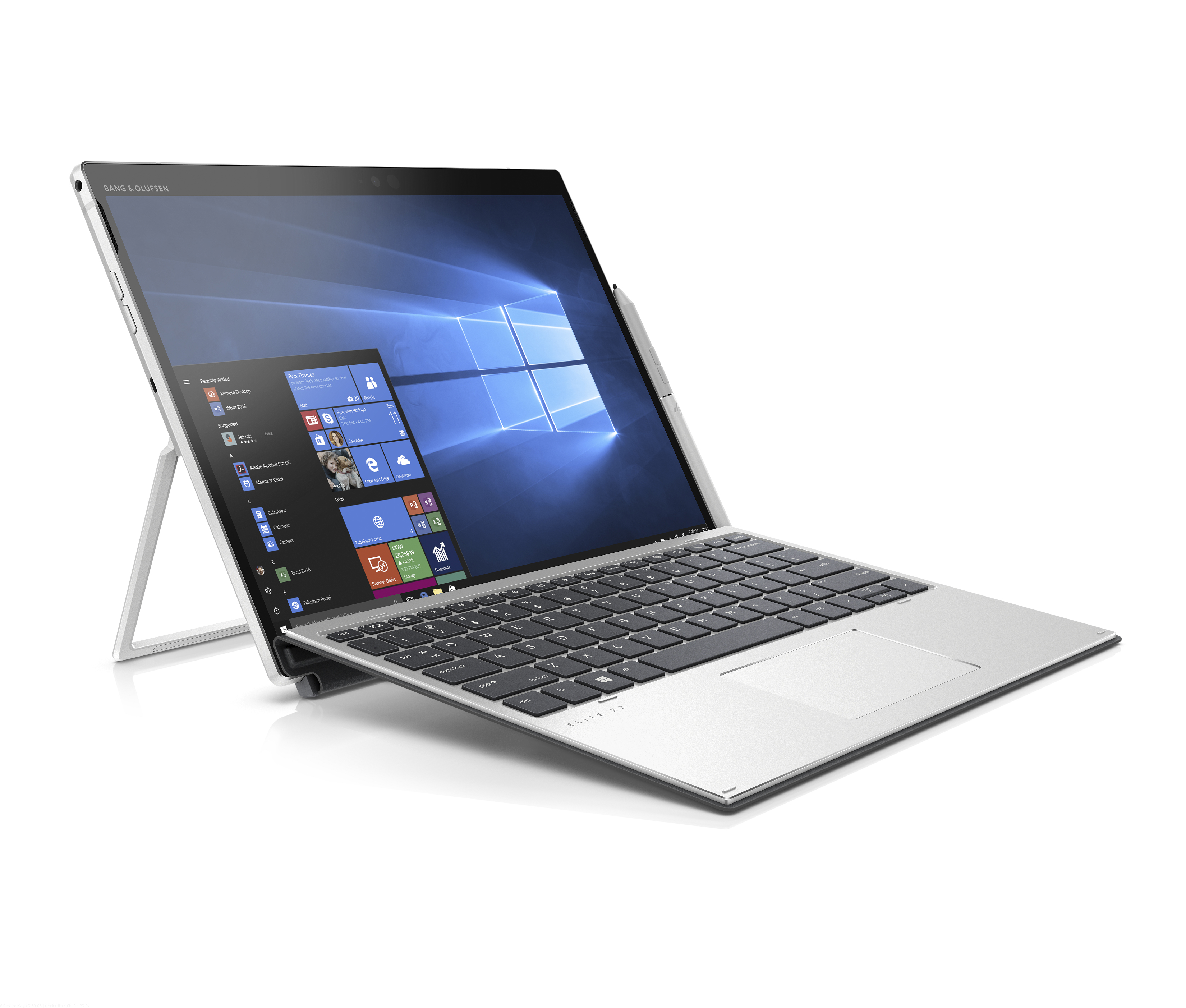 7KN91EA#ACB elite x2 g4 13"(1920x1280)/touch/intel core i7 8565u(1.8ghz)/8192mb/512ssdgb/nodvd/int:intel uhd graphics 620/50whr/war 3y/0.83(1.2)kg/metallic grey/w10pro + no pen, 700 nit sure view HP Santreyd  - Вид №2