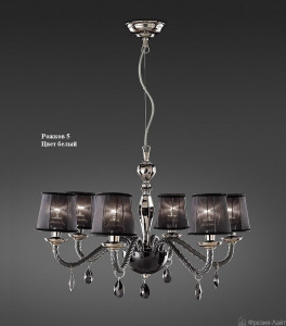 Italamp 346/5 cri. Bianco/SW Strass/C люстра подвесная