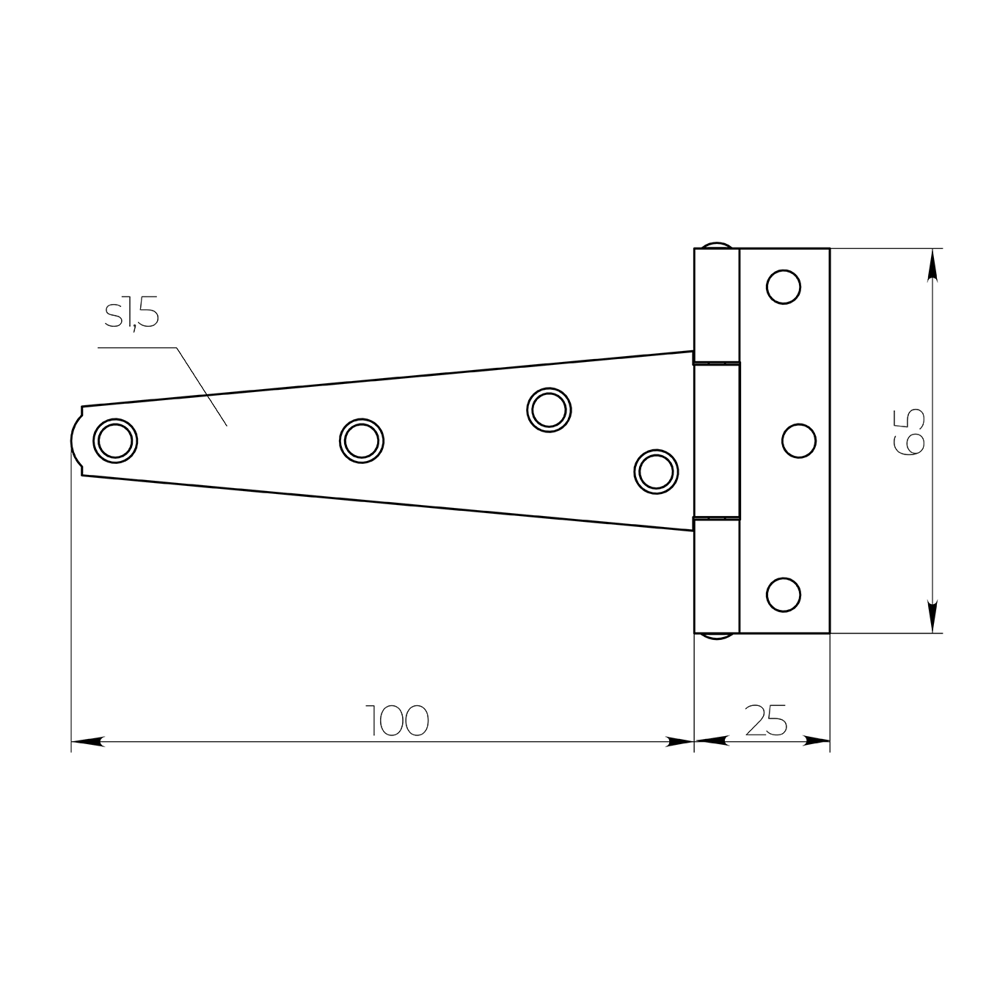 Накладная петля мебельная Ajax ПС-100 STLM-2193679 - Вид №4
