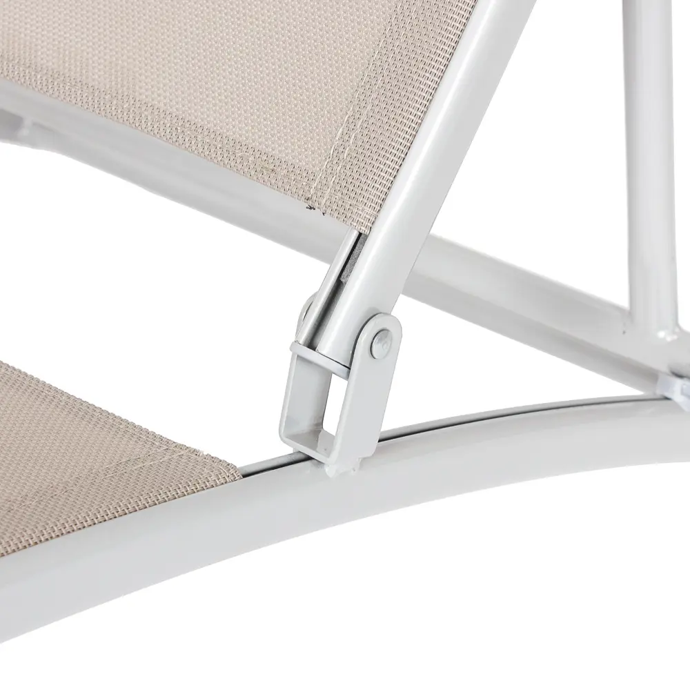 Шезлонг 4-х позиционный бежевый, текстилен Santreyd STLM-2001629 - Вид №2