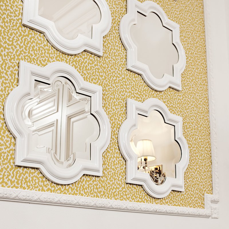 Зеркало квадратное в белой раме 108150 от Eichholtz EICHHOLTZ ДИЗАЙНЕРСКИЕ 247141 Белый  - Вид №1