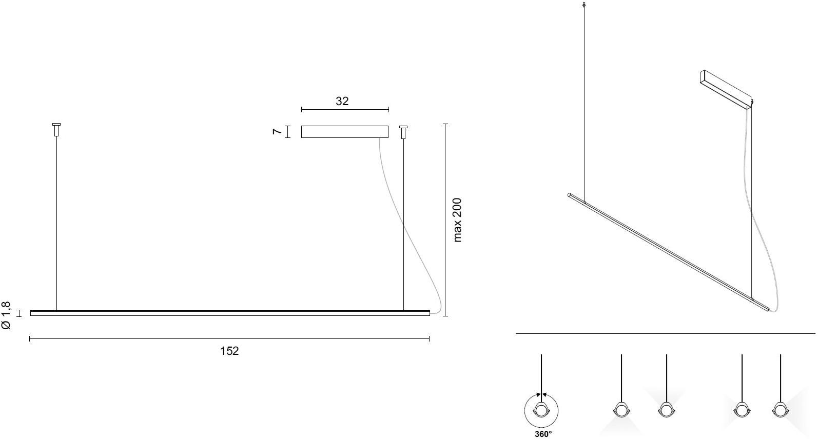 EGOLUCE Светодиодная подвесная лампа Lancia 1540  - Вид №4