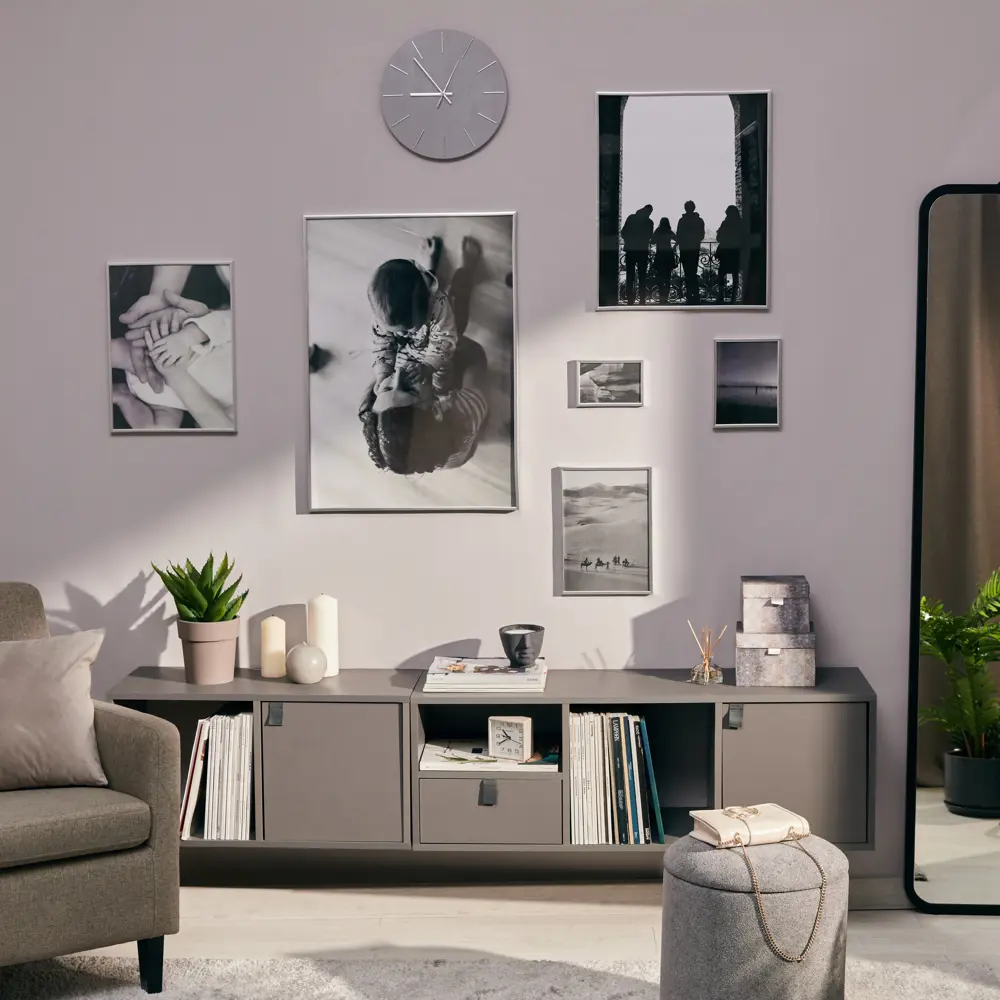 INSPIRE Lila - Серебряная рамка 40×50 см с экоматериалами 89050572 STLM-0814443 - Вид №4