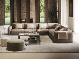 Модульный тканевый диван