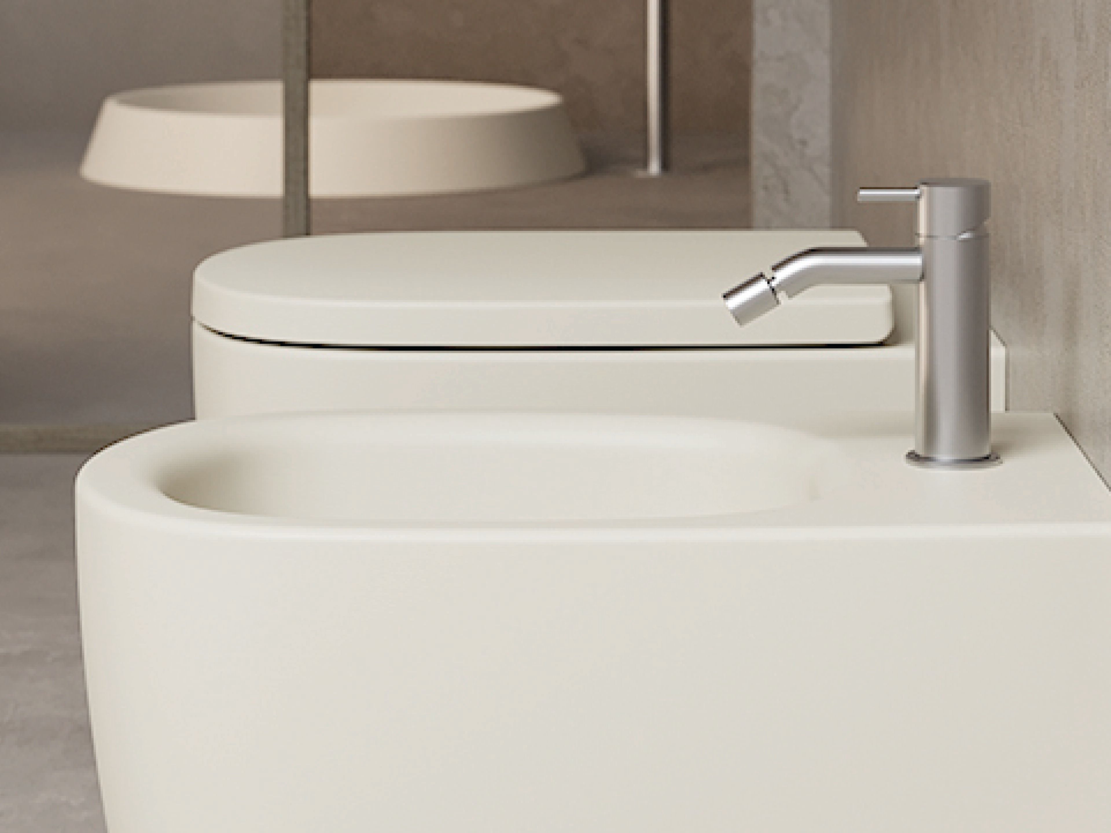 Однорычажный смеситель для биде из нержавеющей стали Nic Made ARCH-00081773