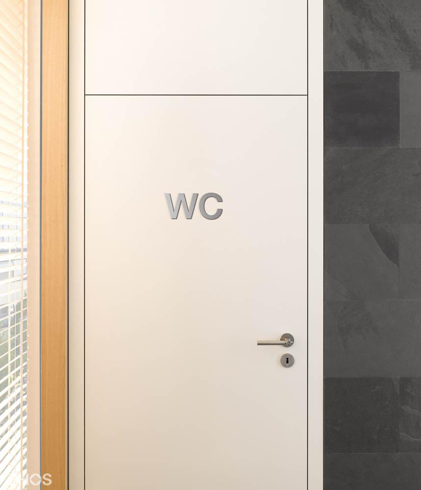 B0101-100 Надпись wc, высота крышки 100 мм PHOS  - Вид №1