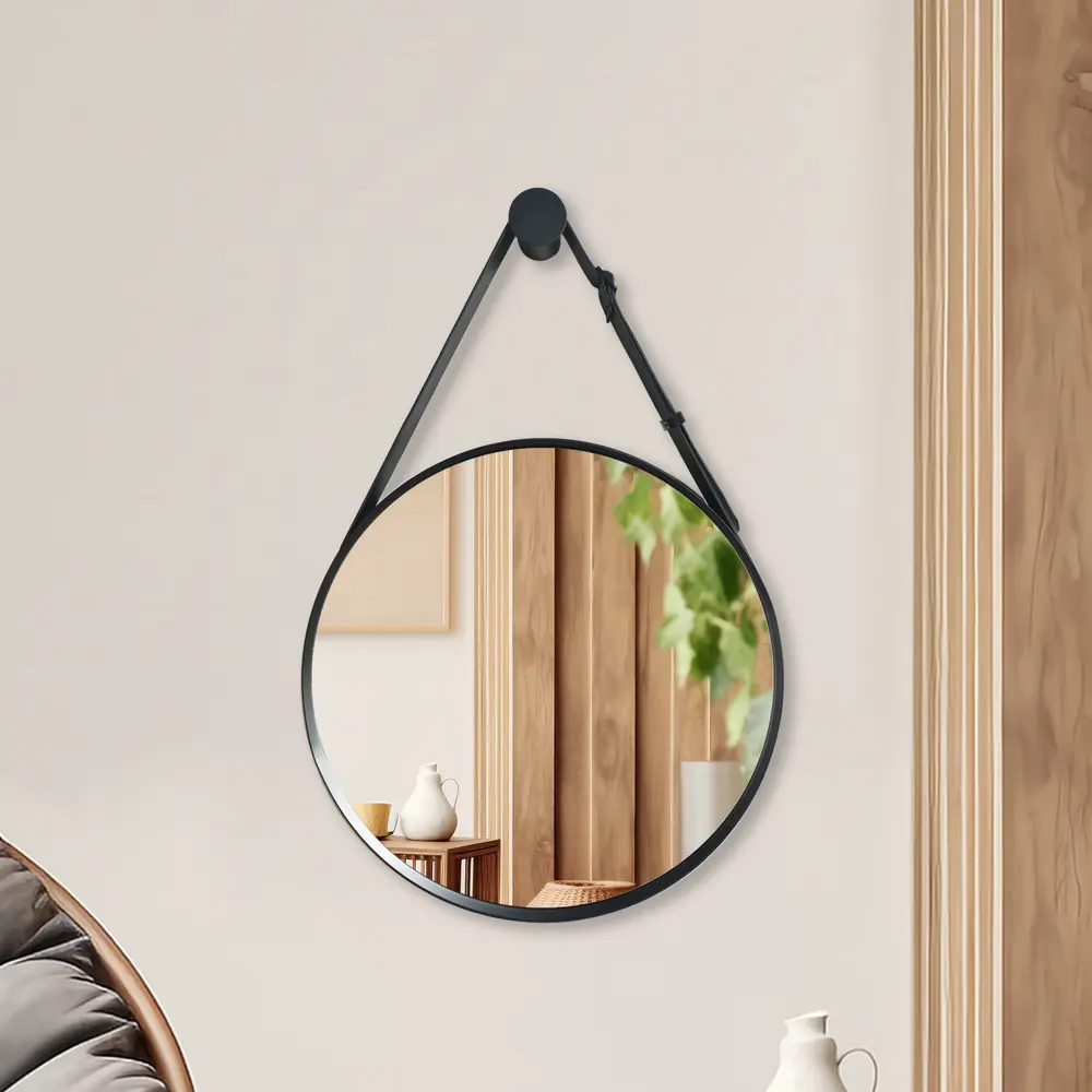 Зеркало декоративное Kreaforta Barbier D57 см металл цвет черный STLM-2033600