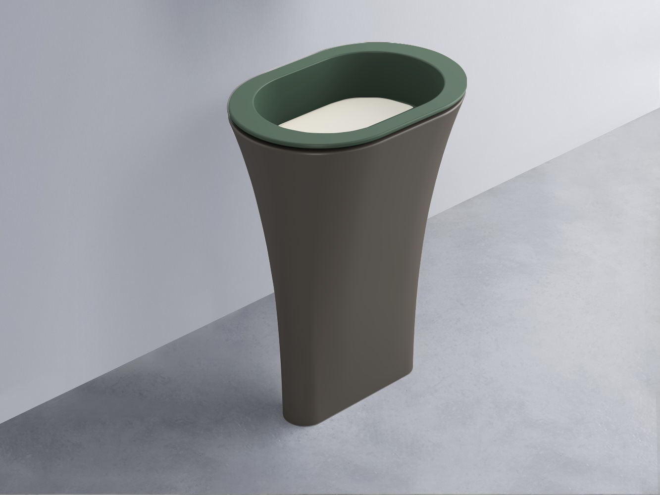 AMLA65-MU+AMPILO-TL+AMCOLO-FN Раковина Amedeo Ovale отдельностоящая cielo Enjoy + Amedeo Ceramica Cielo