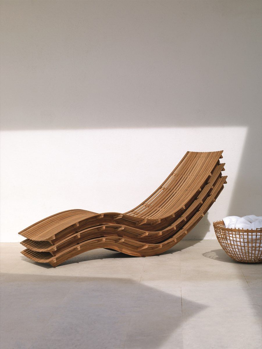 Штабелируемая Садовая кровать из тикового дерева Unopiù Качели ARCH-00087169 - Вид №5