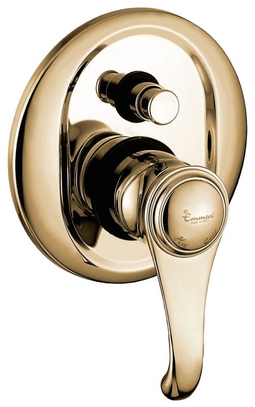 6019BR Внутристенный смеситель Tiffany на 2 выхода, цвет бронза EMMEVI