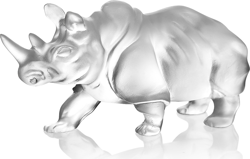 10601865 Cristal de Paris Фигурка Cristal de Paris "Носорог" 20см Хрусталь 