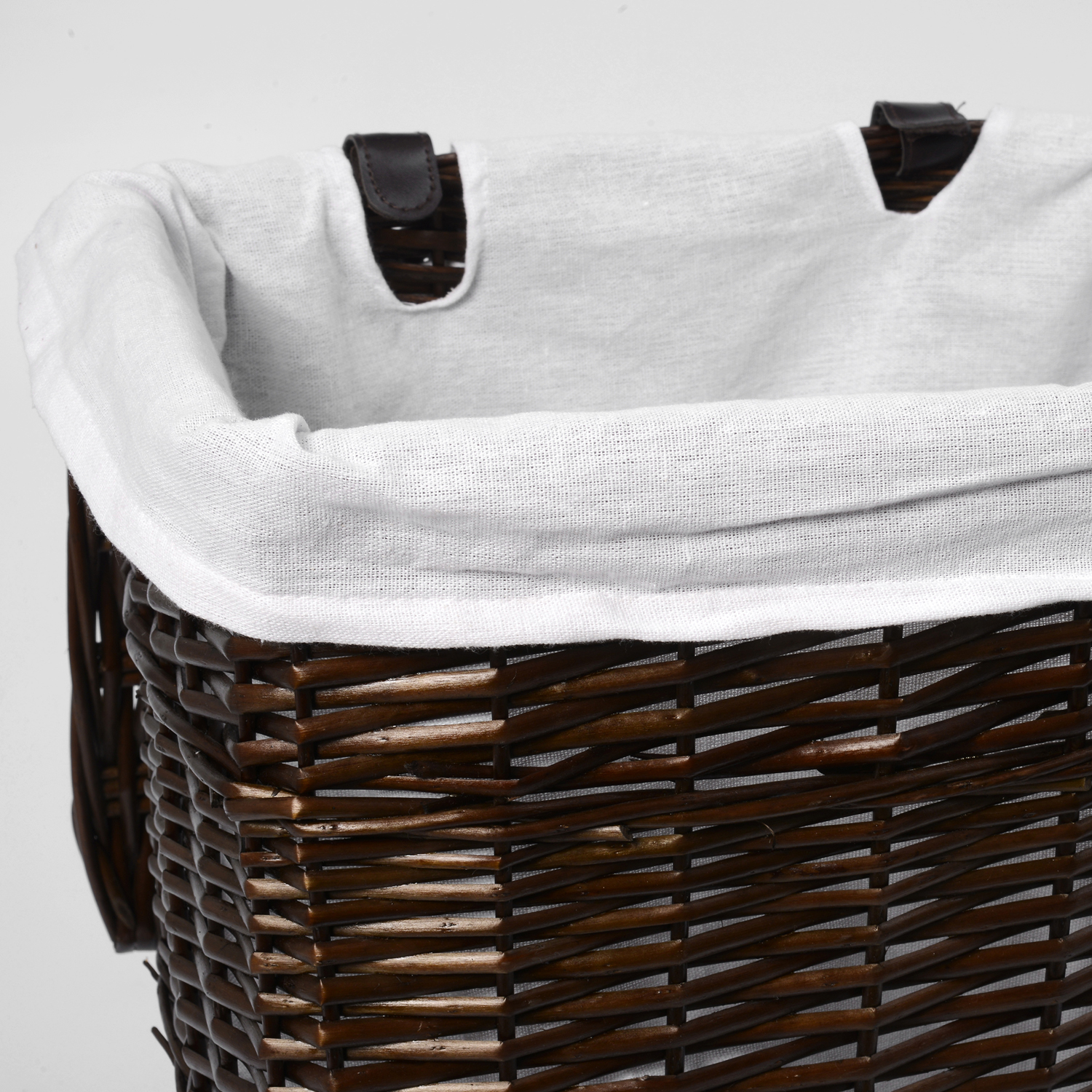 WB-130-L Isar Плетеная корзина для белья с крышкой WasserKRAFT  - Вид №3