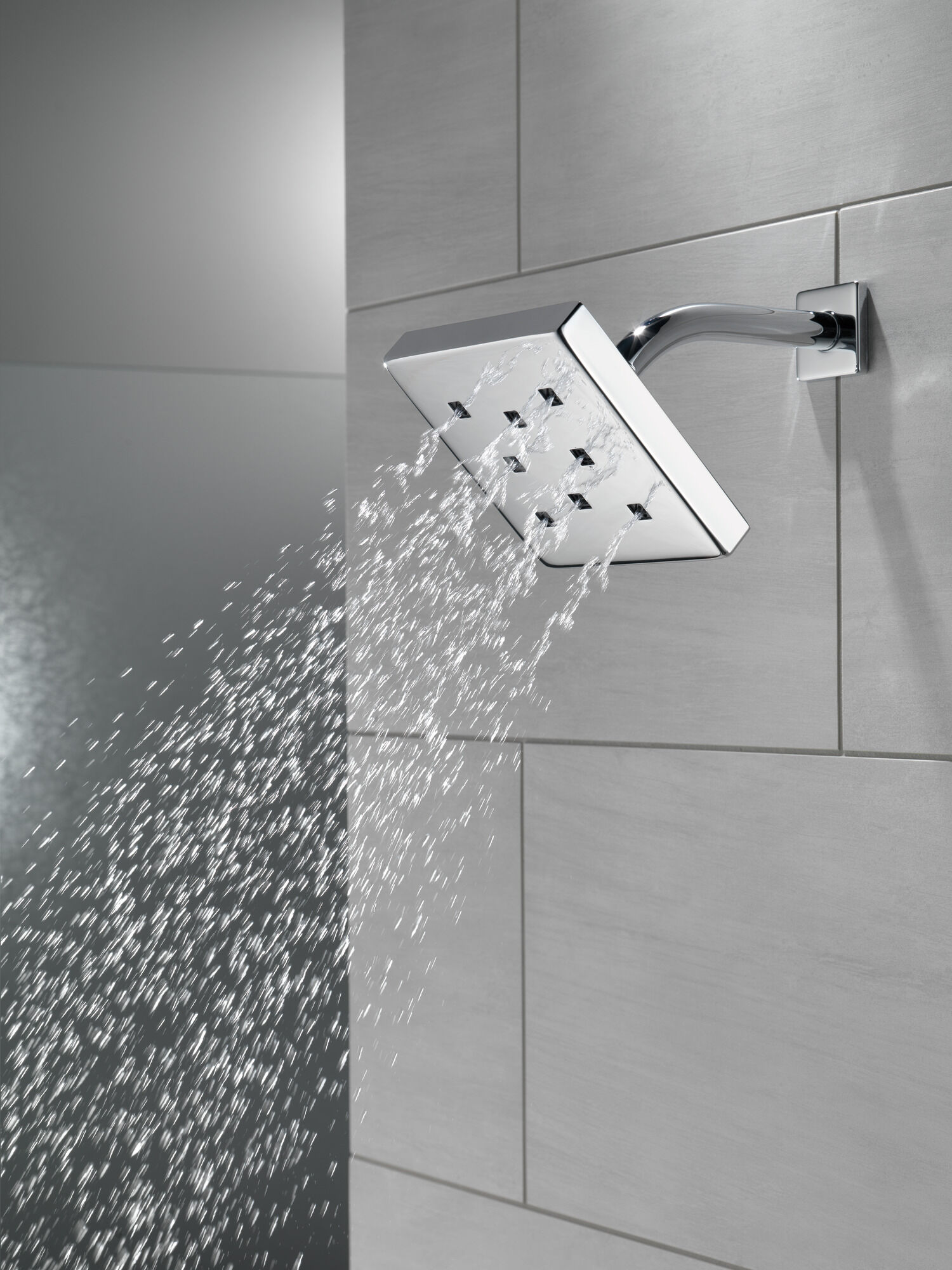 52171 H2Okinetic® Металлическая душевая лейка Raincan с одинарной настройкой Delta Faucet Universal Showering Хром  - Вид №1