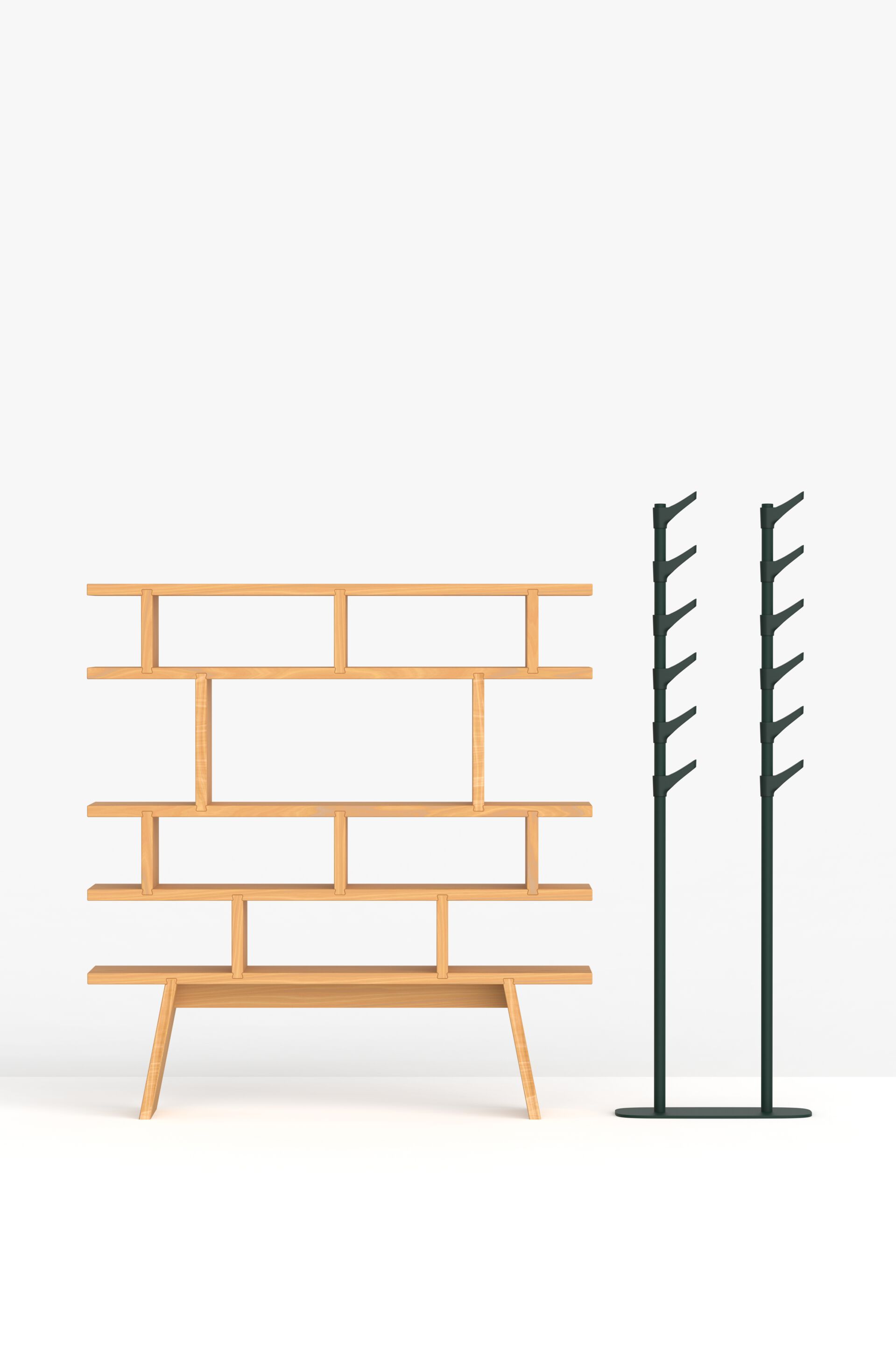 Стальная и пластиковая напольная вешалка FUNCTIONALS слайд ARCH-00035040 - Вид №3