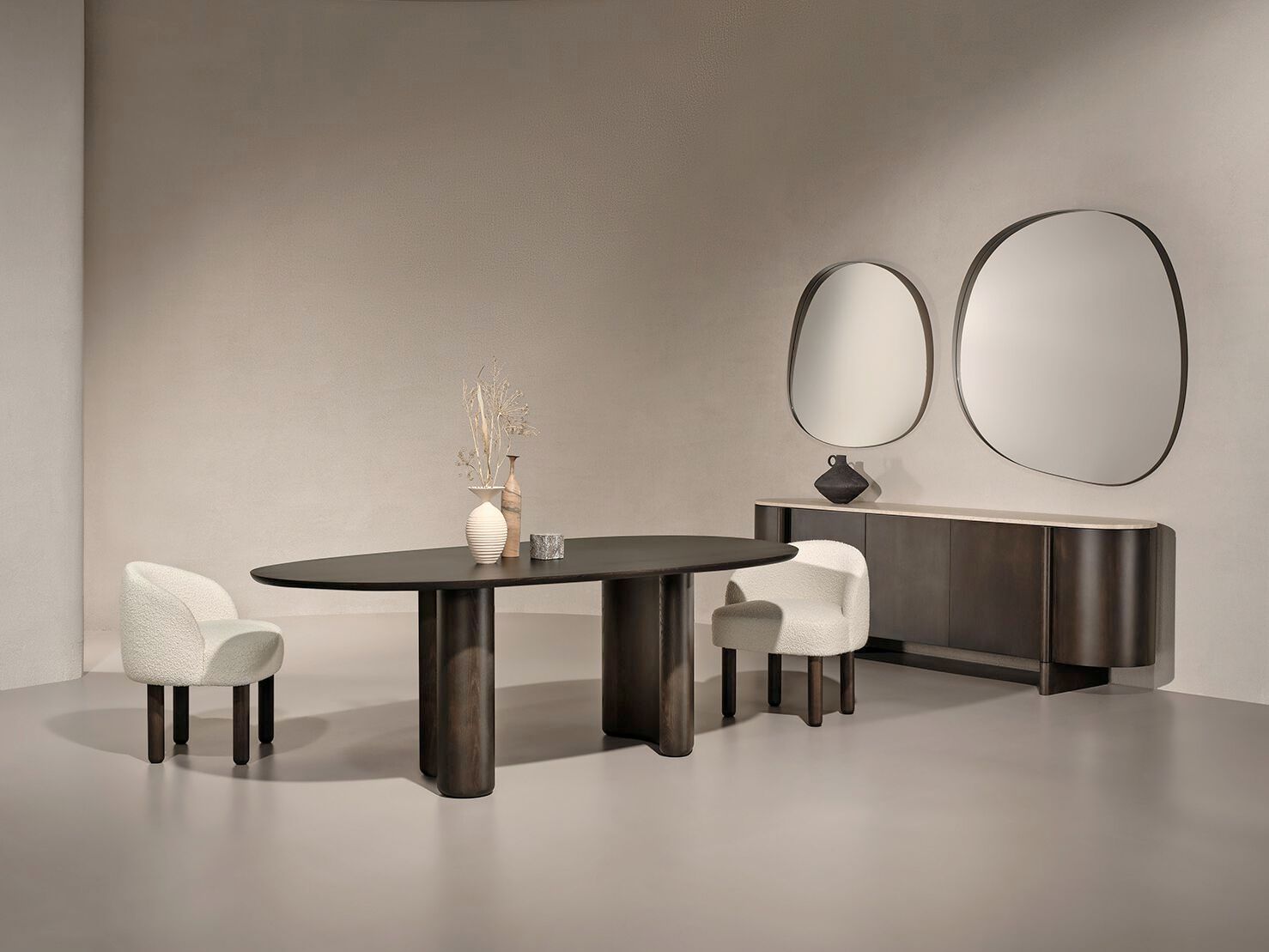 Деревянный и мраморный обеденный стол Naturedesign Главная ARCH-00089251 - Вид №15