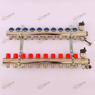 Колл. группа EMMETI TOPWAY 1"x3/4" ЕК 10 выходов с термостатическими вентилями 1298726