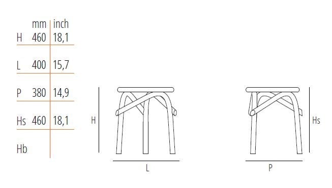 Деревянный низкий стул Wiener GTV Design TRIO ARCH-00100997 - Вид №8