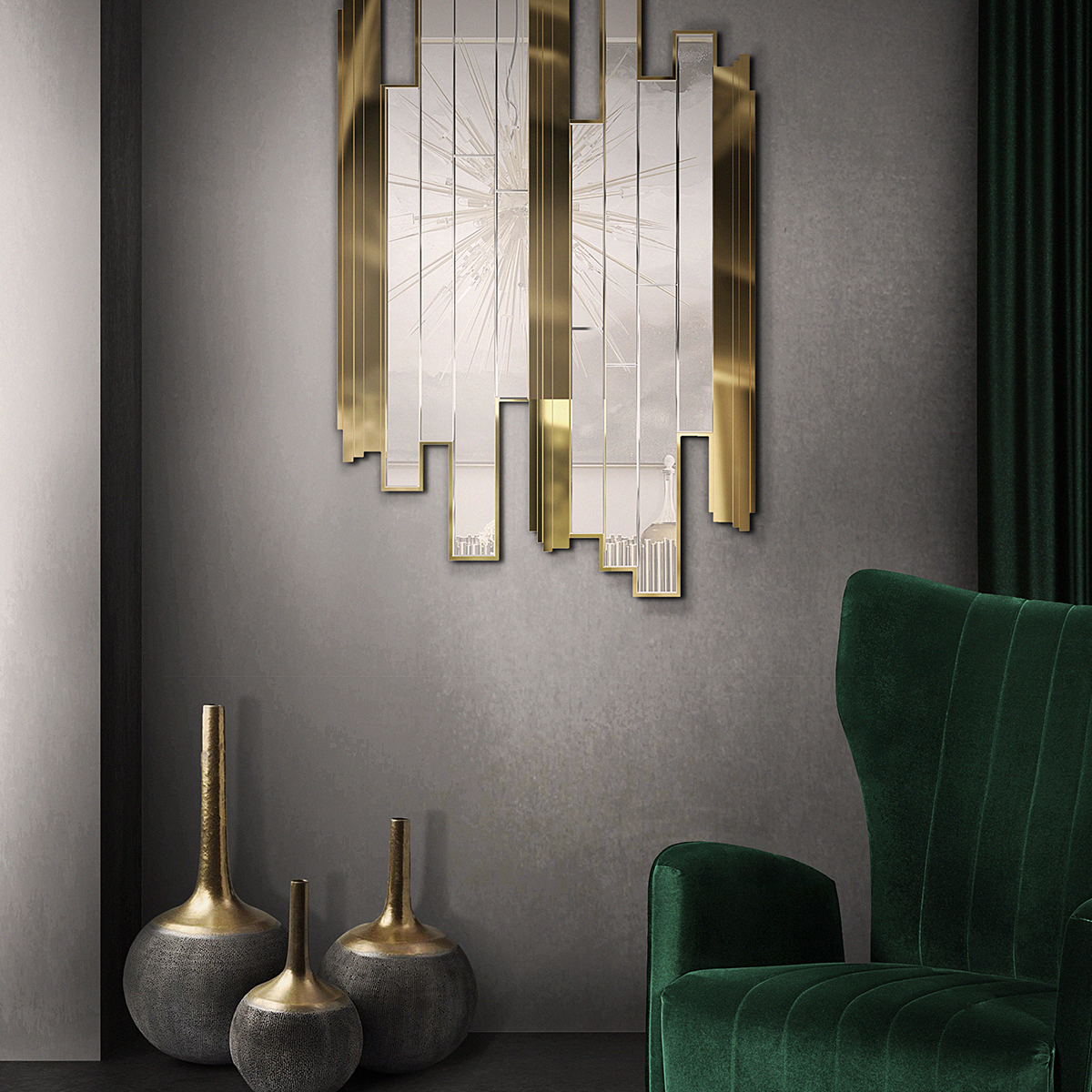 Подвесные лампы Empire Mirror Covethouse LUXXU  - Вид №1