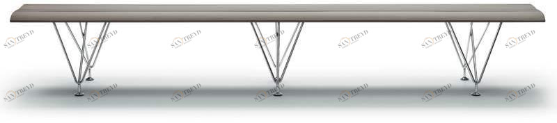 MASCAGNI Скамья из алюминия Airport sun-id-1374821