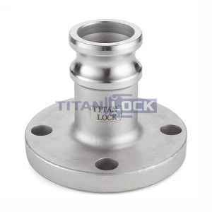 Камлок алюминиевый тип FA, ниппель с фланцем 2", TL200FAAL TITAN LOCK