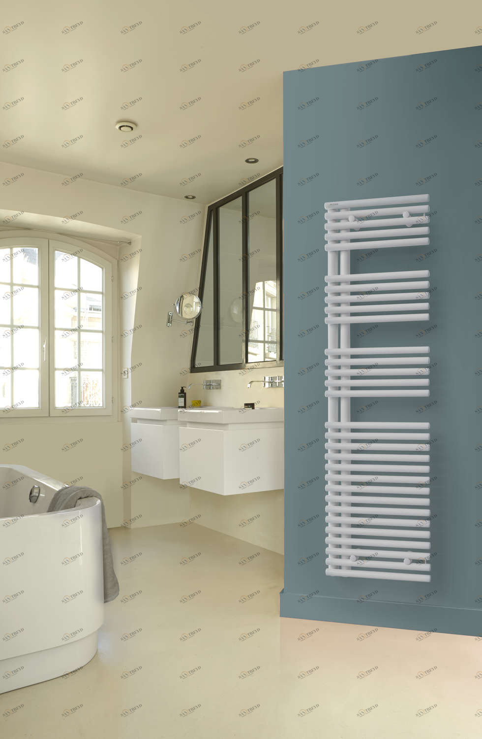 Водяной радиатор LNL-145-050 Cala Asymétrique à gauche Acova 1441 