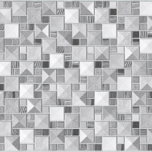 Панель ПВХ 0,3 мозаика Сахара серая STSR-696