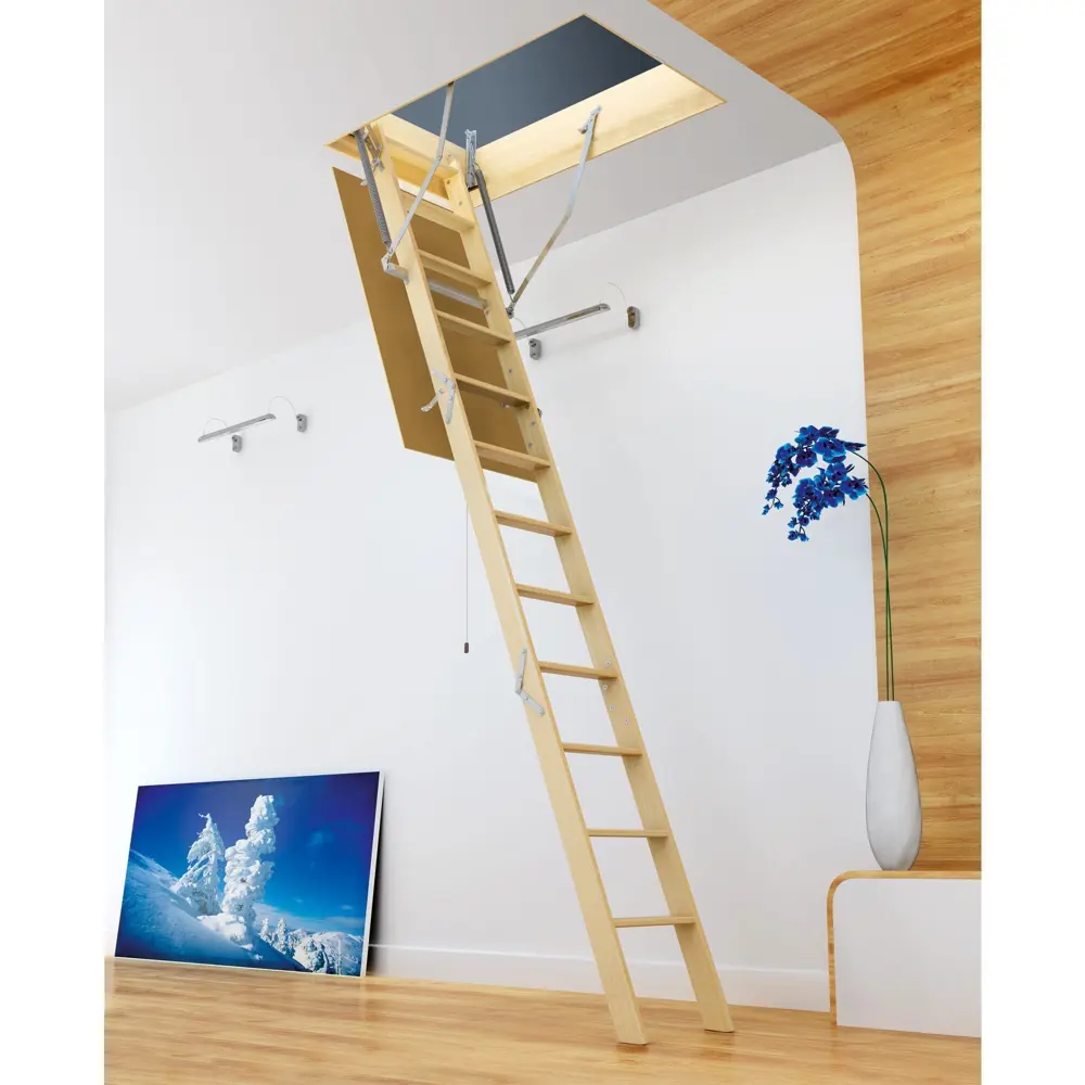 Лестница чердачная складная с секциями OLN 120x60x280 см Santreyd STLM-2148550 - Вид №5