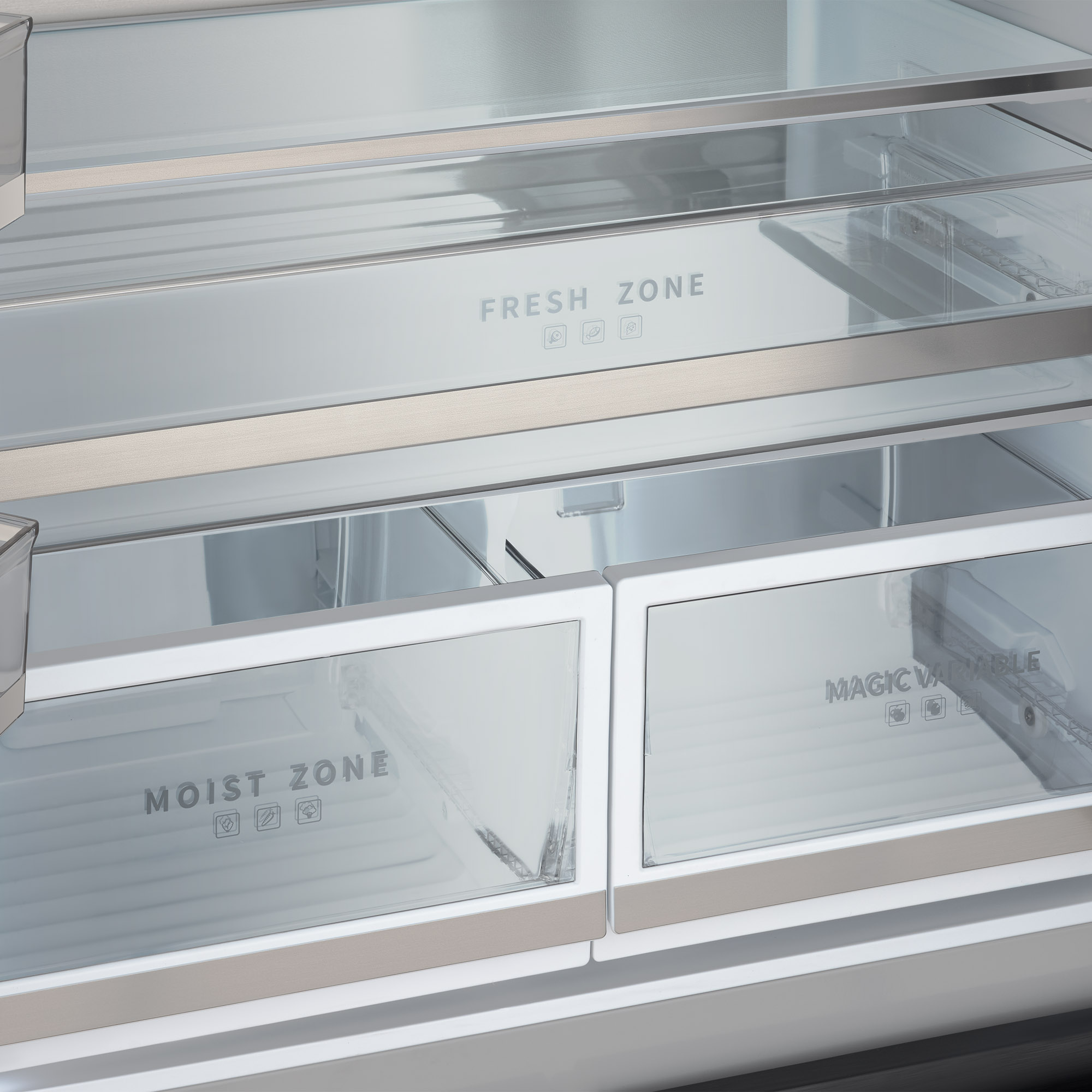 9208813 Холодильник многодверный   Tesler RFD-427BI серый STDN-0000928 - Вид №6