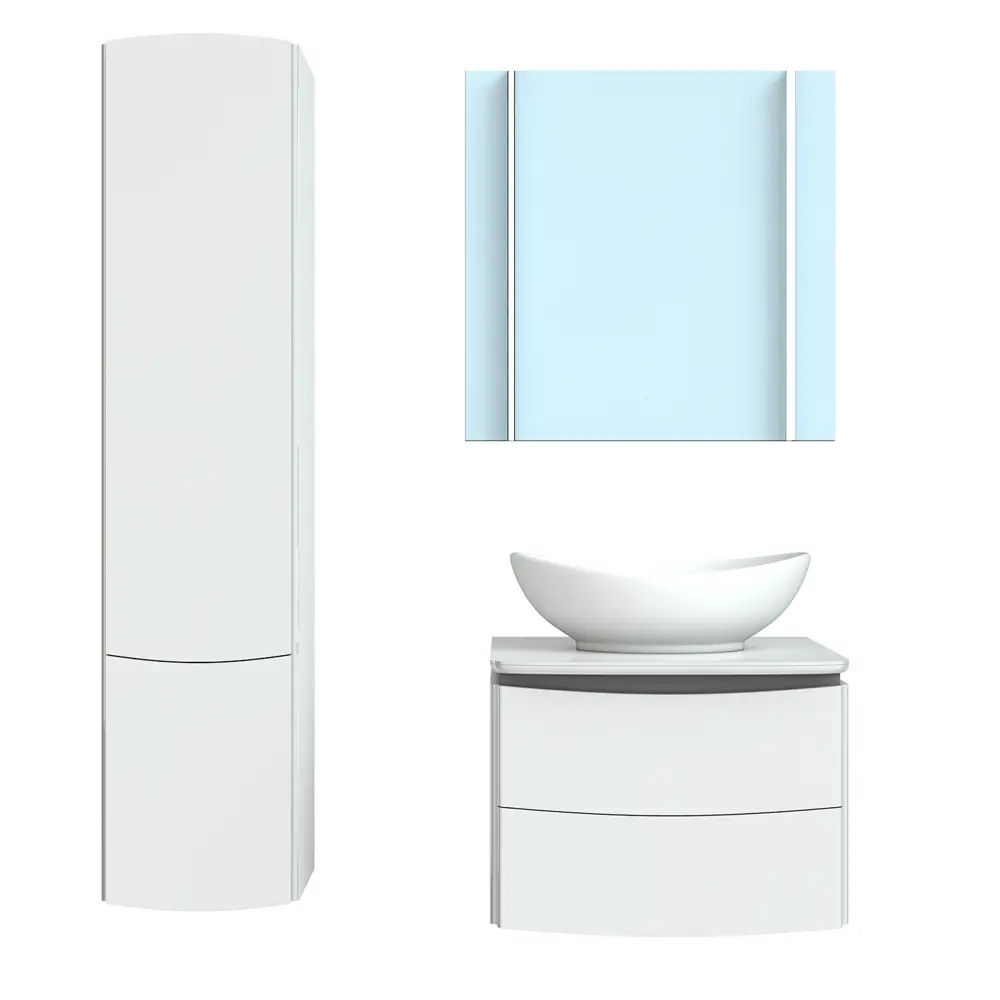 Тумба под раковину подвесная Vigo Cosmo 60 см цвет белый STLM-2019642 - Вид №4