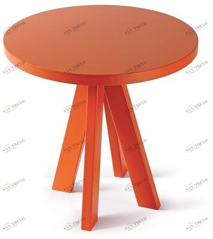 Atipico Круглый журнальный столик из лакированного бука A.ngelo sun-id-1488423