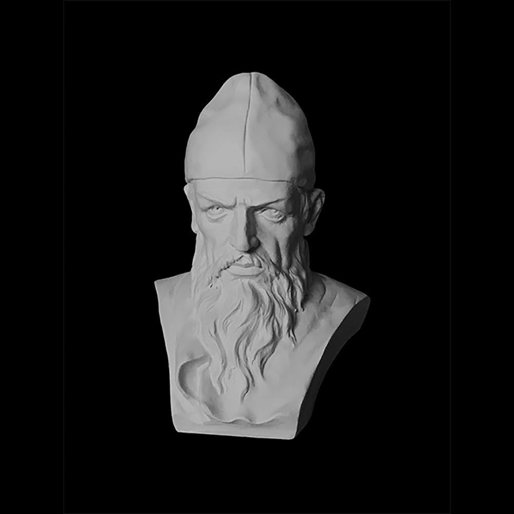 10-167 Бюст Иван Грозный гипс 12.5х10х18 см Santreyd 