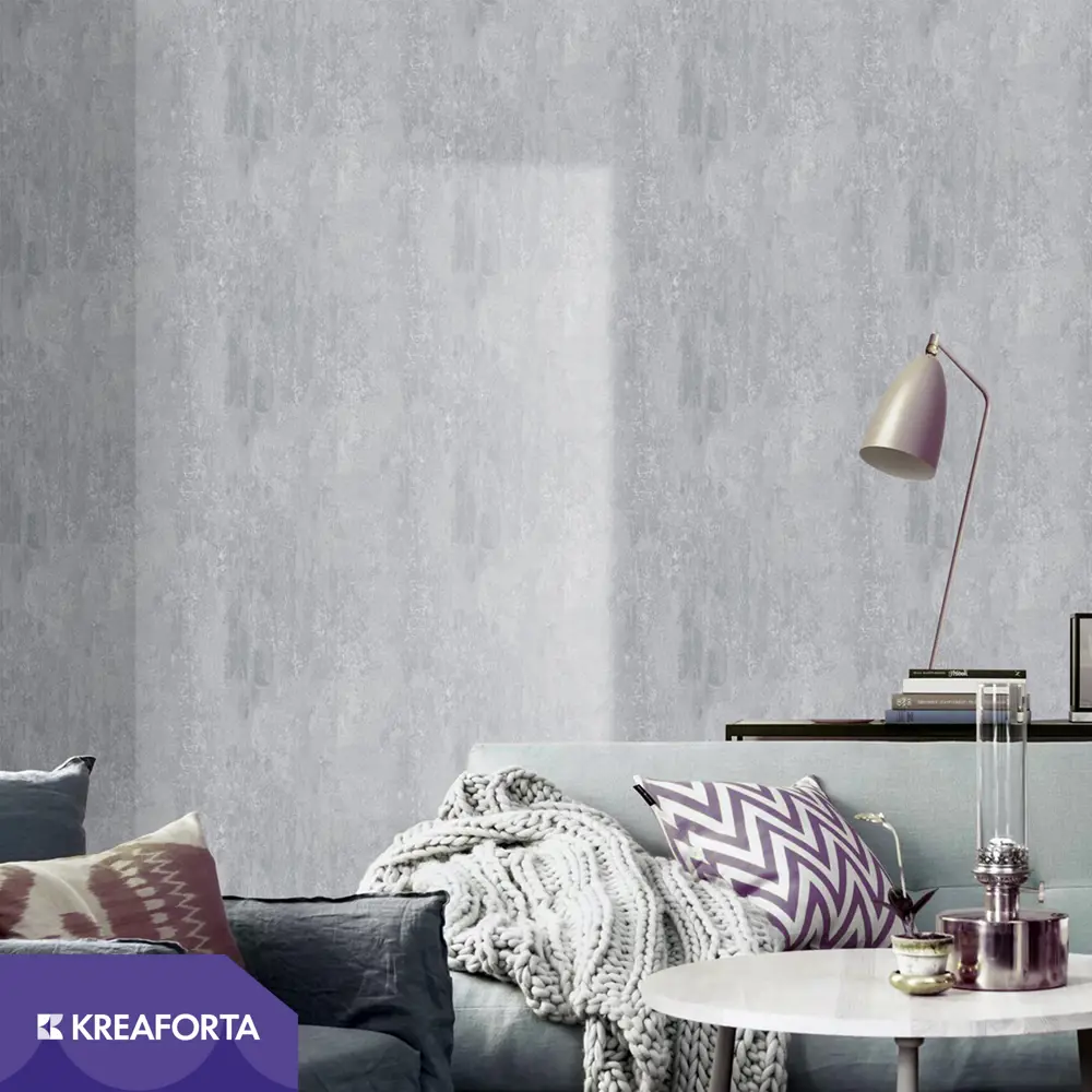 Обои флизелиновые KREAFORTA Loft темно-серые 1.06 м 64348-10 STLM-2125991 - Вид №2