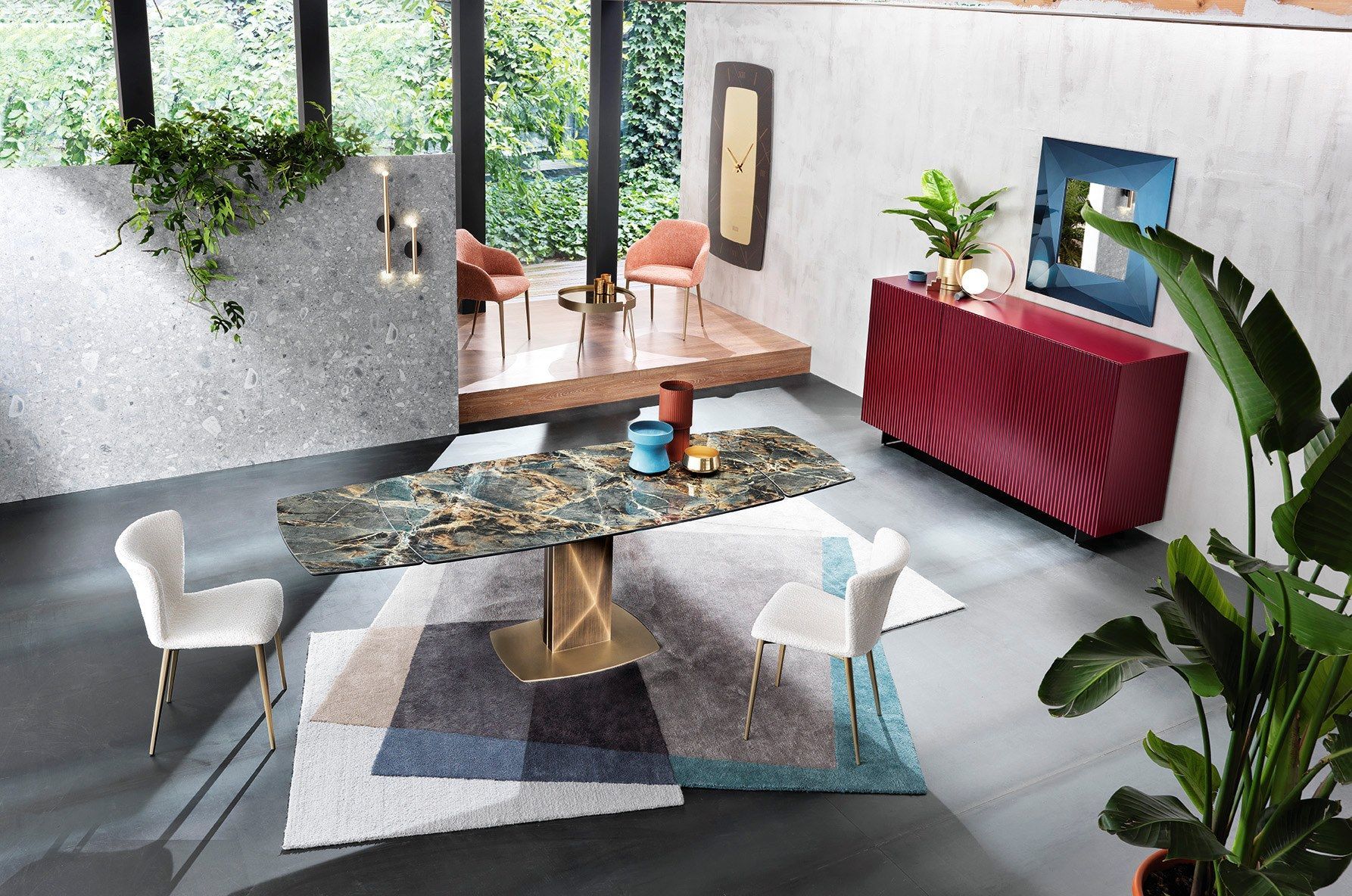 Зеркало из нержавеющей стали с настенной рамой RIFLESSI DIAMOND ARCH-00093888 - Вид №3