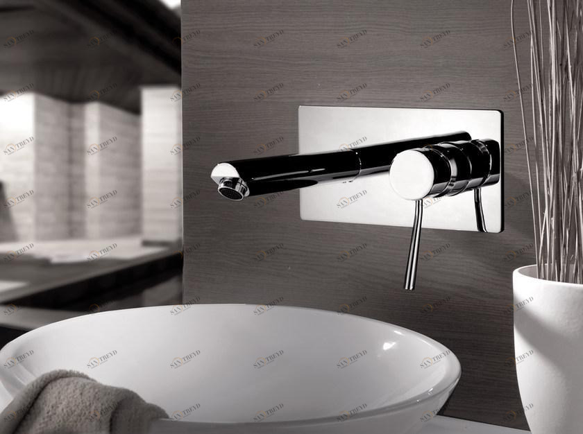 Remer Rubinetterie Смеситель для умывальника настенный с тарелкой Minimal N 15