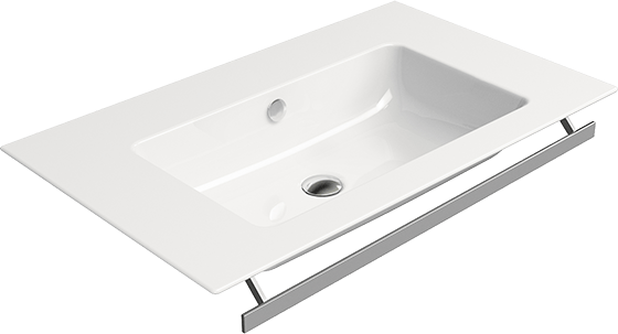 8843111 Подвесная раковина настенная овальная GSI ceramica Pura белая - Вид №1