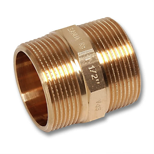 25221R SANHA 522 ниппель, латунь 1 мм  - Вид №1