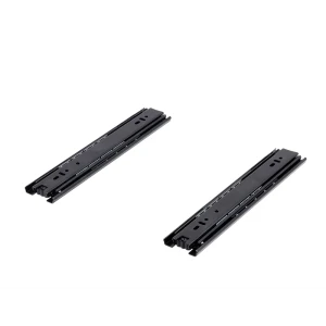 Комплект шариковых направляющих Samet 250 мм, без доводчика, сталь, цвет черный