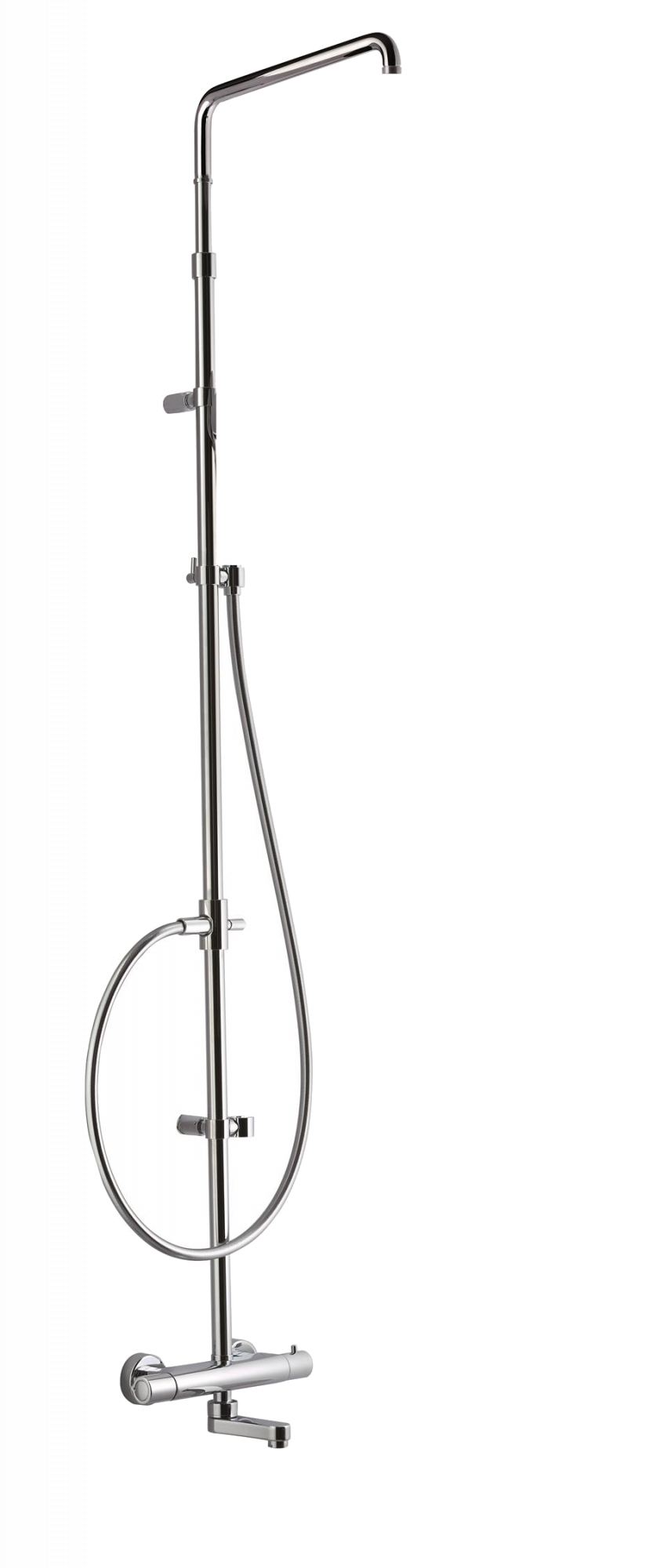 01-0960-CR CARIMALI Душевая стойка Rigoletto с телескопической ванной, одинарная 