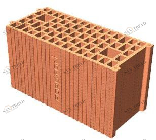 T2D Блок перегородок из кирпича Poroton® tramezze M46