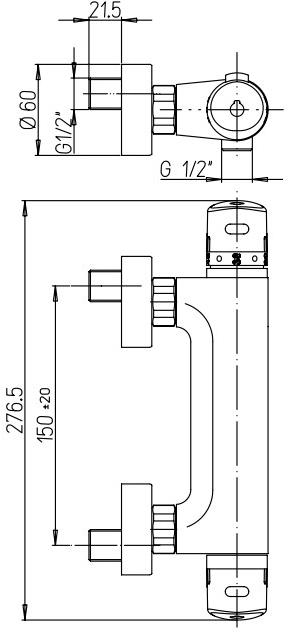 Paini Cooper 80CR511TH смеситель для душа - Вид №1