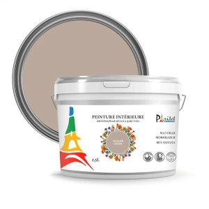 Краска для стен и потолков Paritet матовая цвет теплый какао 2.5 л